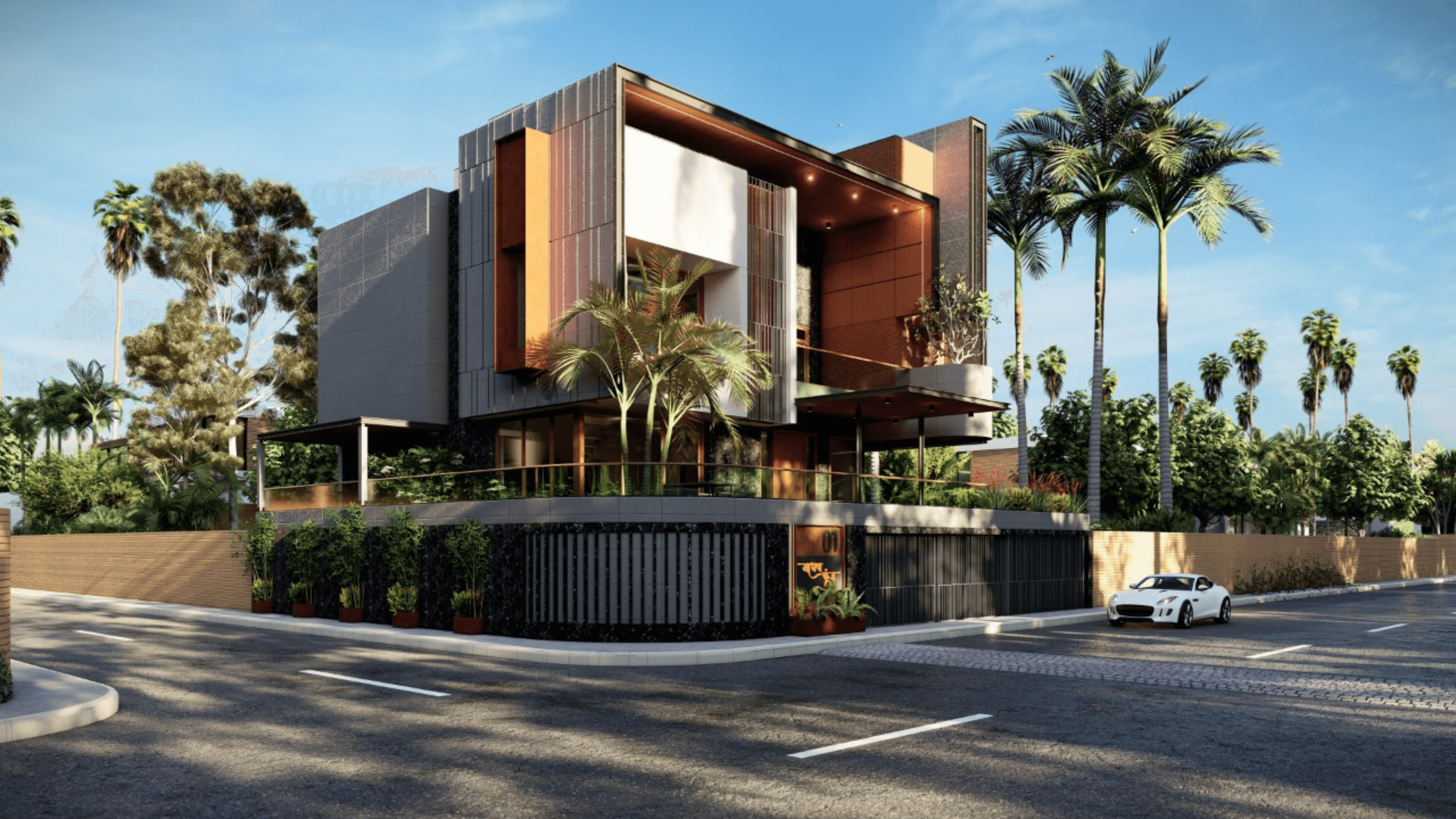 Modern house in Five Points